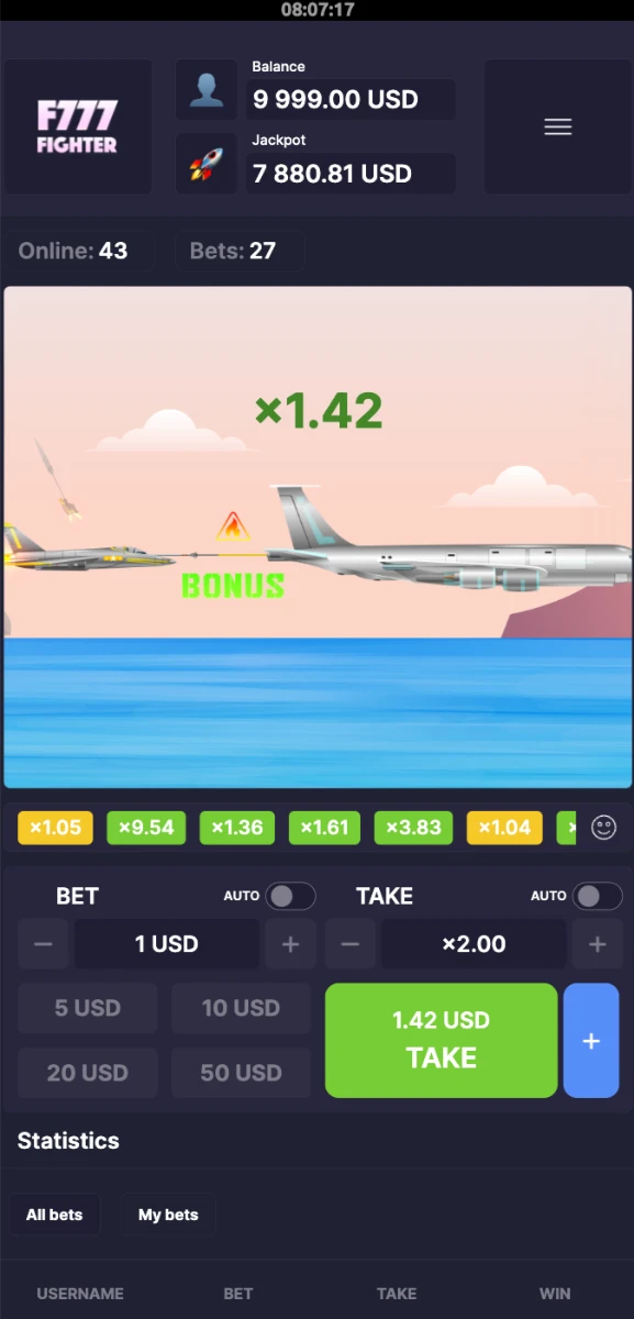 f777 fighter onlyplay mobile preview 1