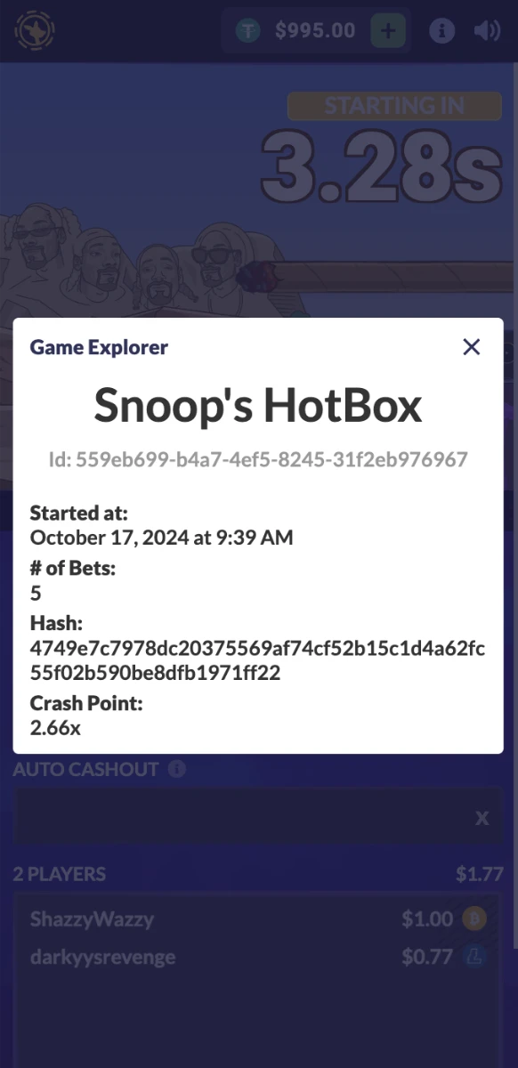 snoops hotbox roobet mobile preview 2