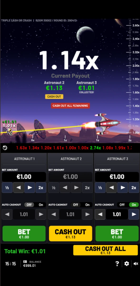 triple cash or crash betsoft mobile preview 2