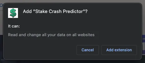 stake crash predictor suspicious message