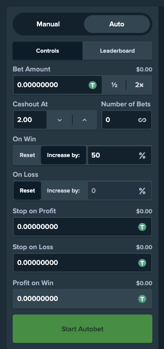 automated crash betting stake