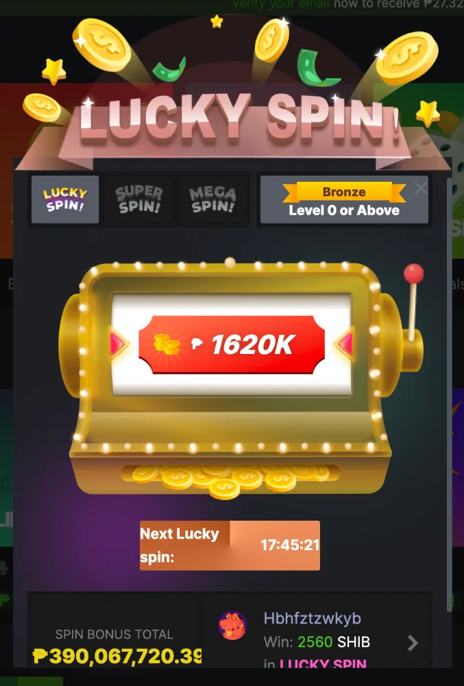 bc game lucky spins