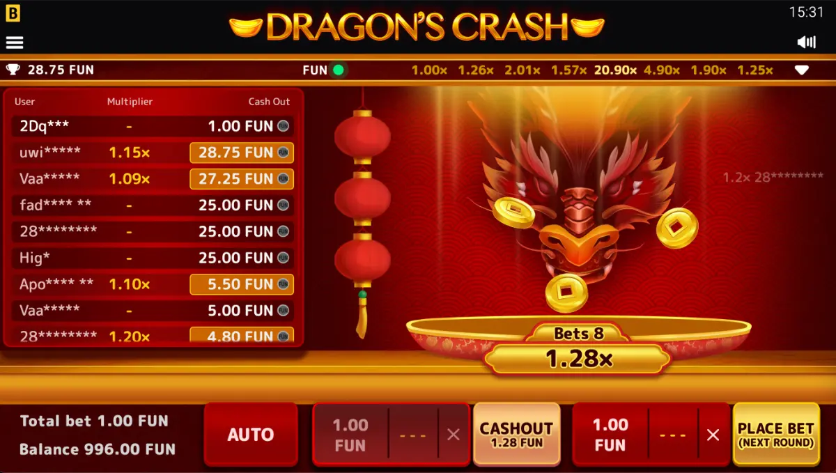 dragon's crash