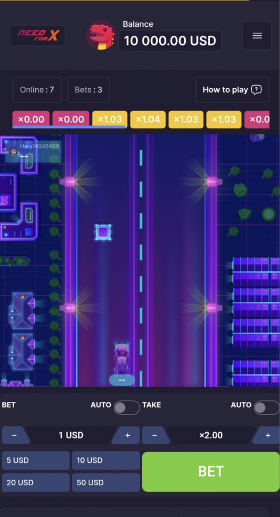 need for x by onlyplay on a mobile device