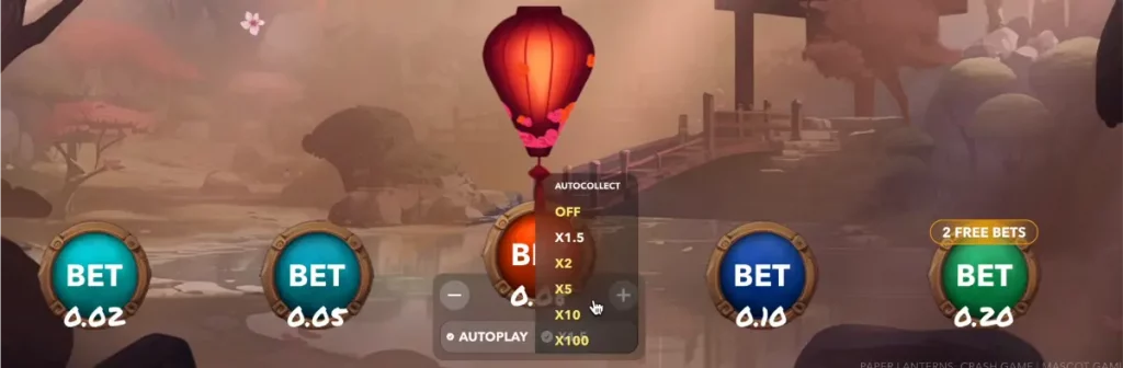 auto betting mode in paper lanterns