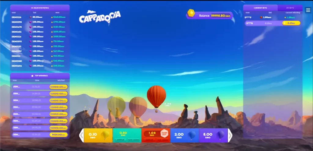 cappadocia crash game on desktop