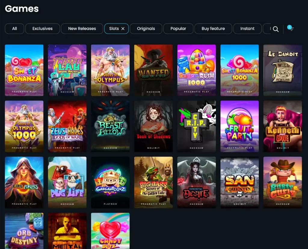 slot games at rakebit