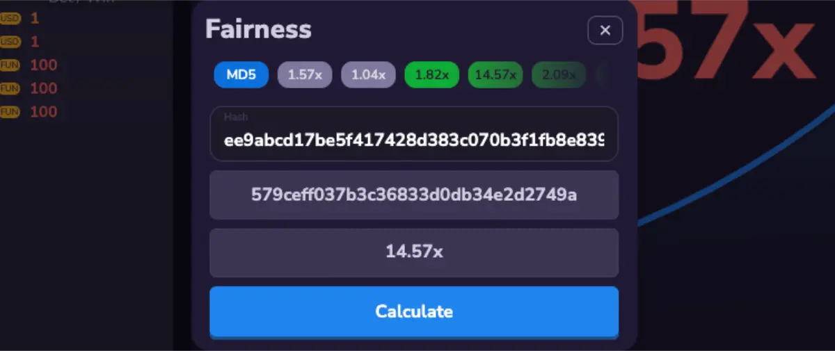 how to check fairness in imoon crash royale game