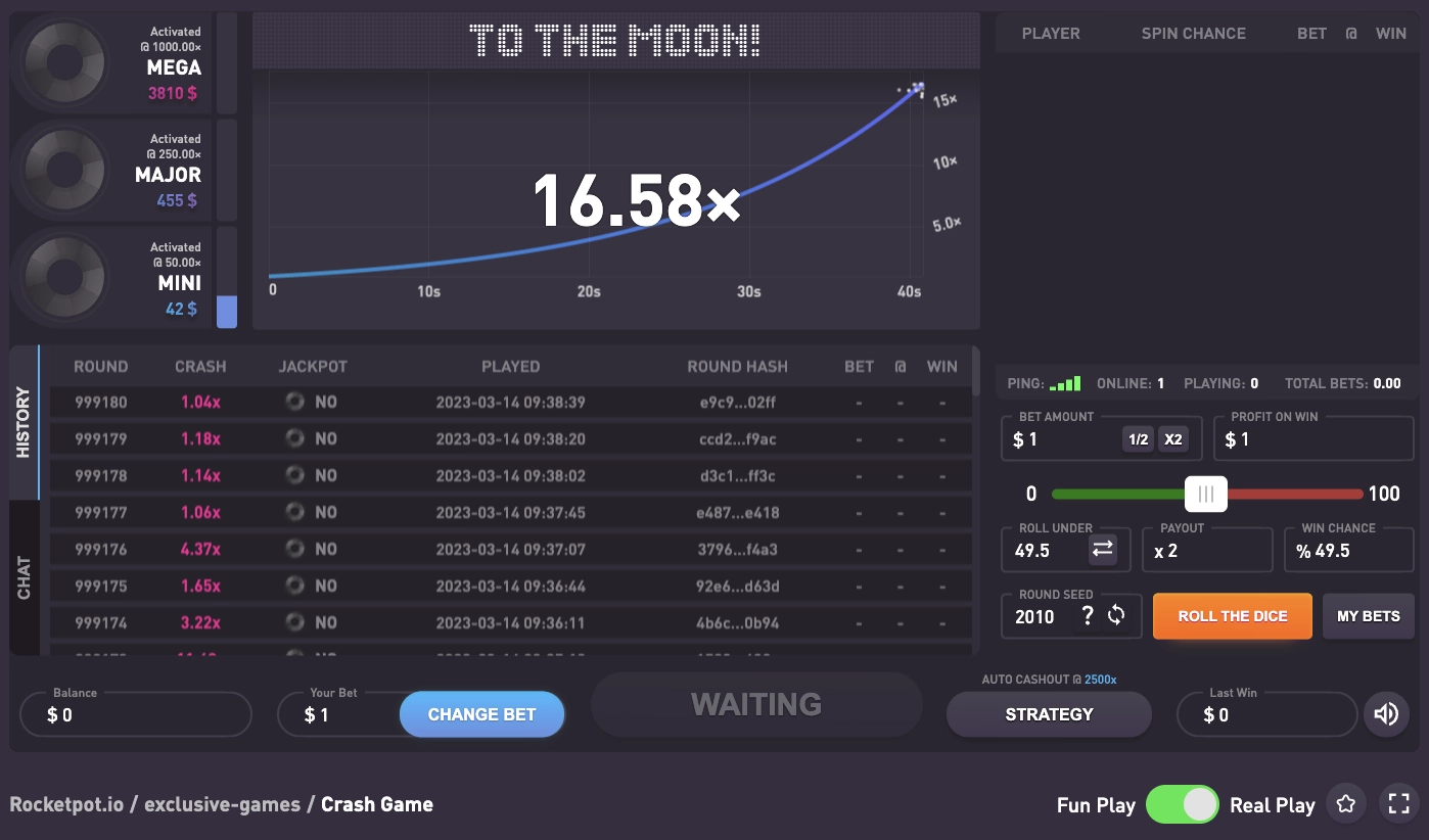 rocketpot crash preview